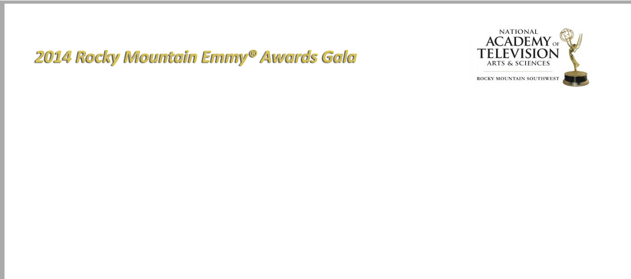 Rocky Mountain Emmy Webcast